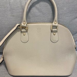 LIKE NEW: GREY ITALIAN LEATHER PURSE